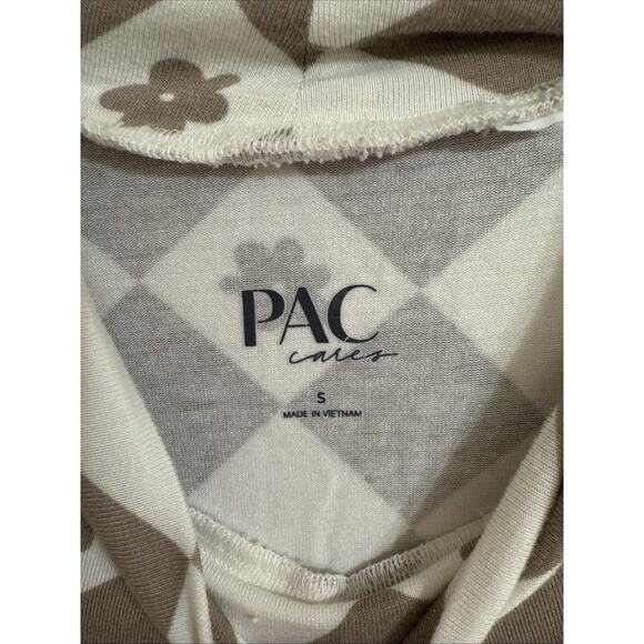 Pac Cares, Multicolor Crop Top, Long Sleeve, Small - Picture 3 of 4